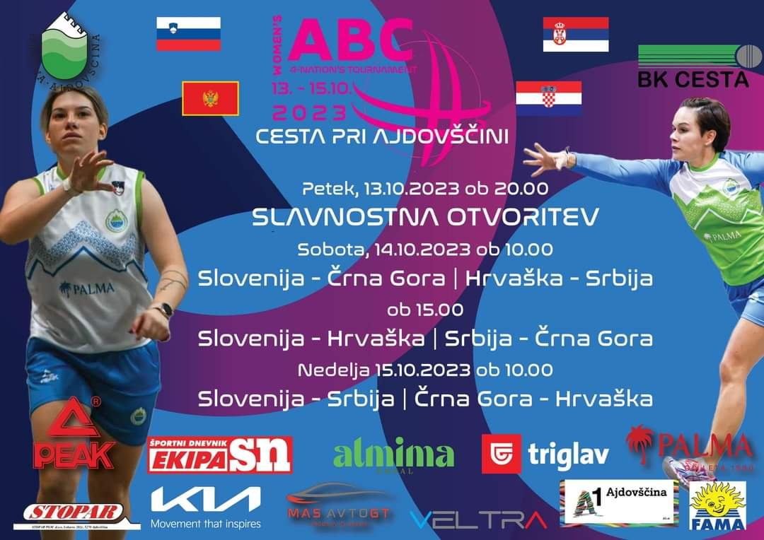 Nastup Hrvatske ženske reprezentacije na ABC četveroboju u Sloveniji